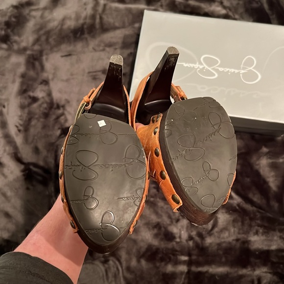 Jessica Simpson leather heeled mule - Picture 5 of 6